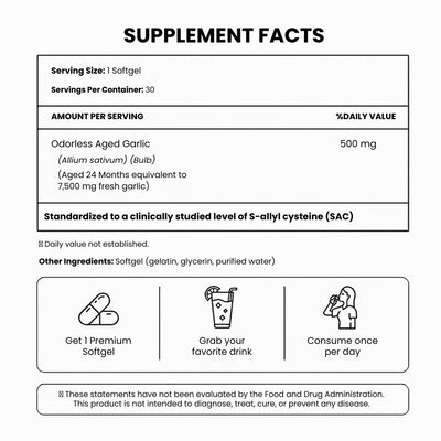 Ciria AGE+ Odorless Garlic Extract - White