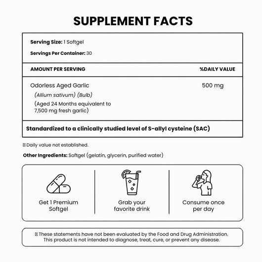 Ciria AGE+ Odorless Garlic Extract - White