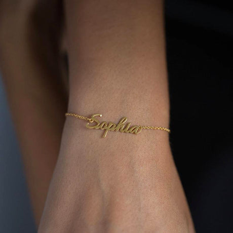 Elegant Signature Name Bracelet