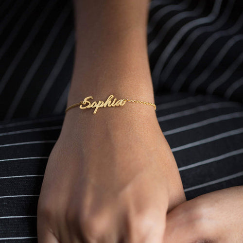 Elegant Signature Name Bracelet