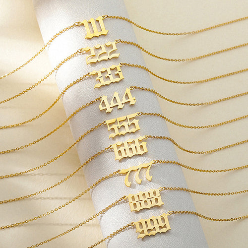 Elegant Angel Number Necklace