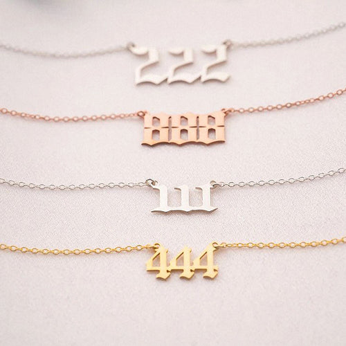 Elegant Angel Number Necklace