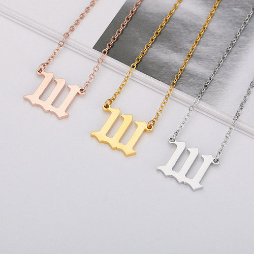 Elegant Angel Number Necklace