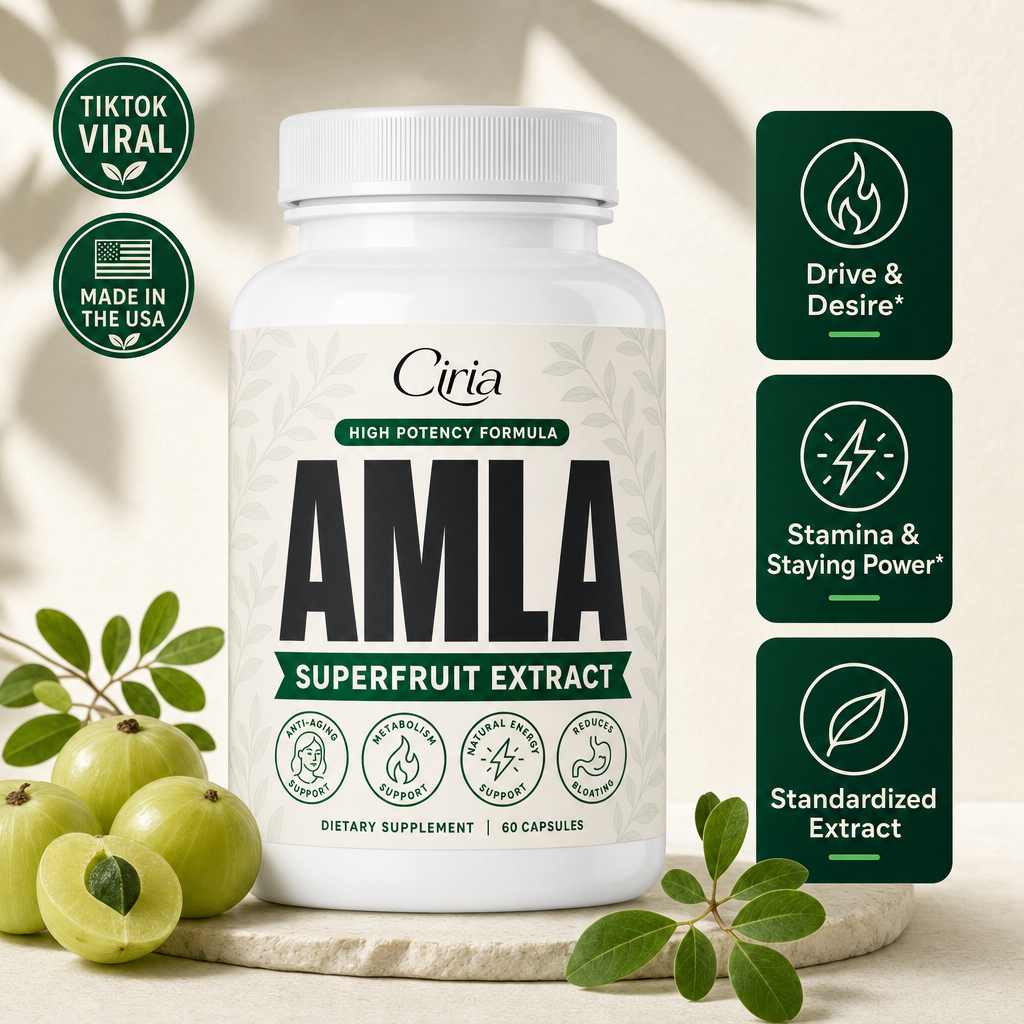 Ciria Amla for men — drive and desire, stamina and staying power, standardized extract