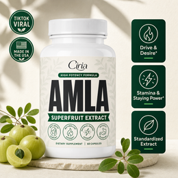 Ciria Amla for men — drive and desire, stamina and staying power, standardized extract