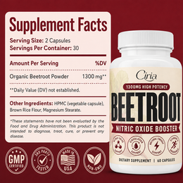 Supplement facts and quality badges