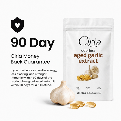 Ciria AGE+ Odorless Garlic Extract - White