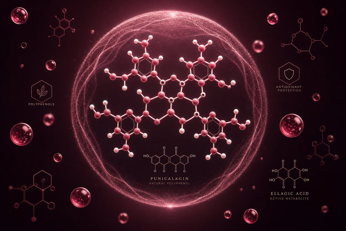 The molecule behind pomegranate's deep red.