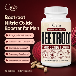 Beetroot Nitric Oxide Booster for Men — benefits overview