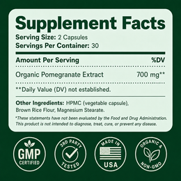 Supplement facts and quality badges